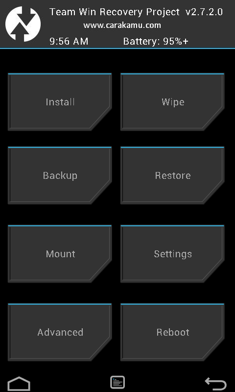 sukses instal twrp max c2