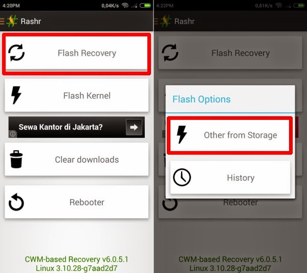 Rashr flash recovery