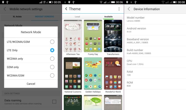 ROM bawaan Kitkat Lenovo A6000