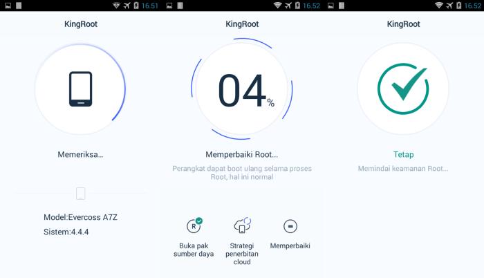 Cara Root Evercoss via Kingroot