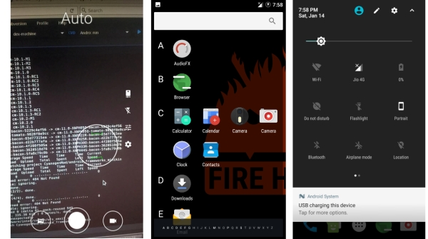Gambar Custom ROM FIREHOUND Android 7.1 Nougat buat Lenovo A6000/Plus 2