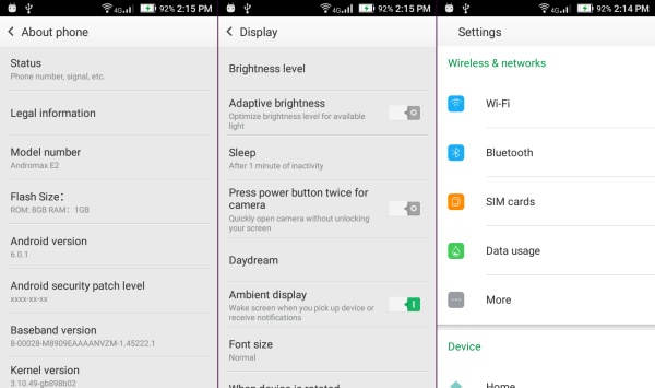 Gambar Custom ROM ColorVision Marshmallow Andromax E2 2