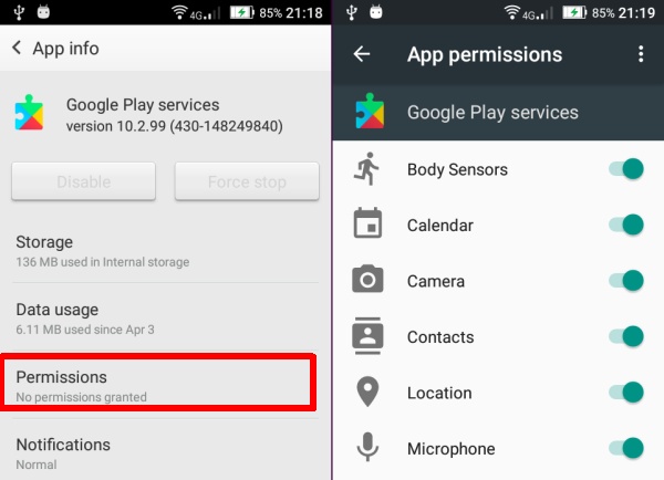 Menghilangkan Notifikasi Error Google Play Service Di Marshmallow Google-play-service-permissions