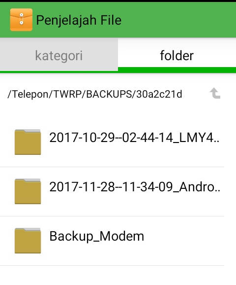 Folder Backup TWRP