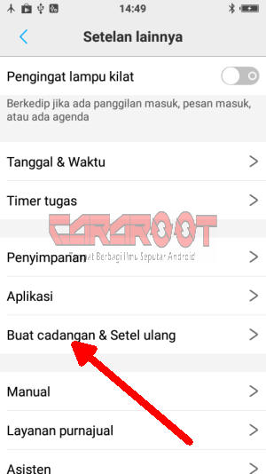 Buat Cadangan Dan Setel Ulang Hp Vivo