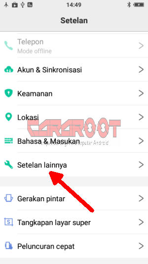 Pengaturan Setelan Lainya HP Vivo