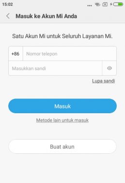 membuat akun mi