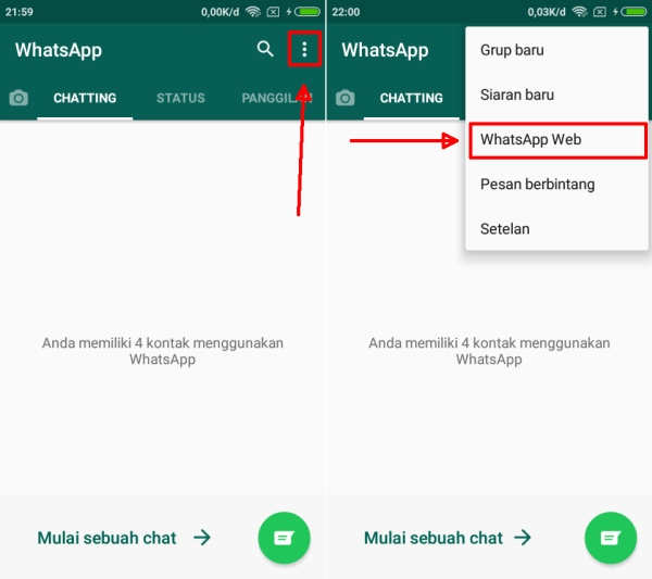 Cara Setting Whatsapp Web
