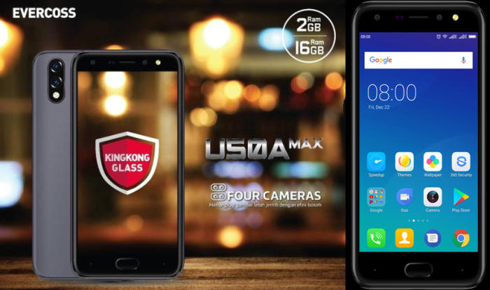 Gambar Evercoss U50A Max Smartphone Android Nougat Dengan Dual Kamera 1