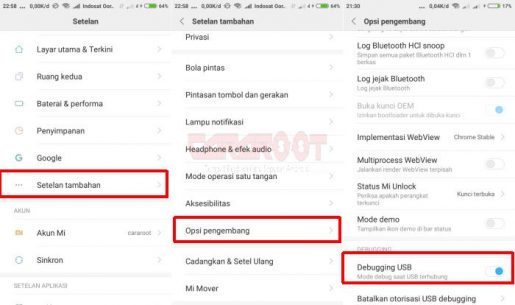 Opsi Pengembang Xiaomi