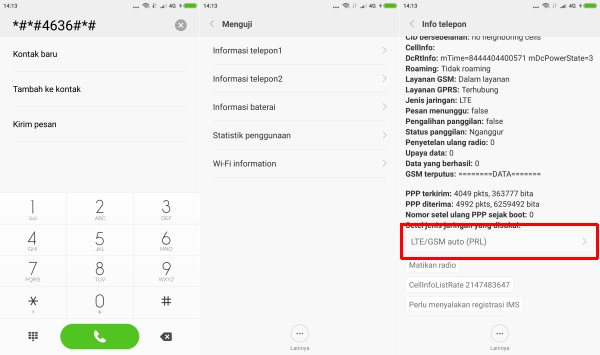 Menyetel Jaringan 4G Xiaomi Redmi