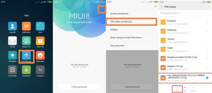 Update MIUI 9 Xiaomi Redmi