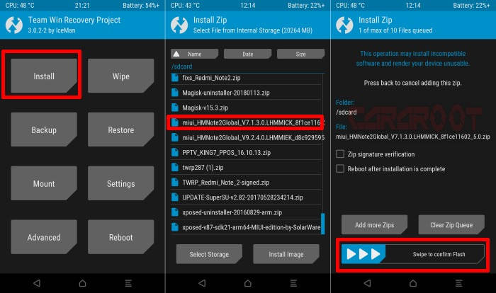 TWRP MIUI 8 Redmi 2 prime