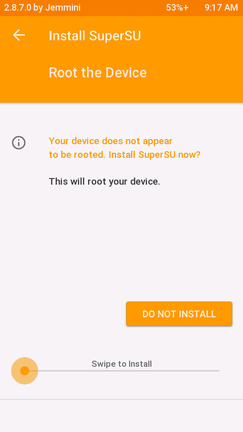 Do Not Install SuperSU