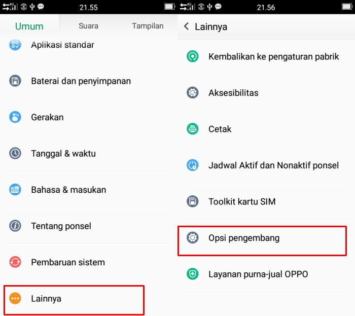 Cara Mengaktifkan USB Debugging di Hp Oppo Bisa Semua Tipe | CaraRoot.com