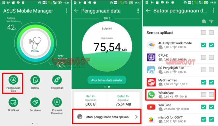 Cara Menonaktifkan Sementara Whatsapp ASUS