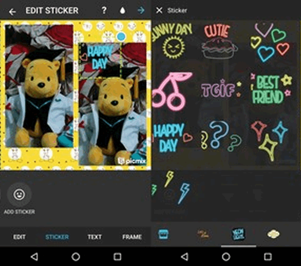 Edit STicker Picmix