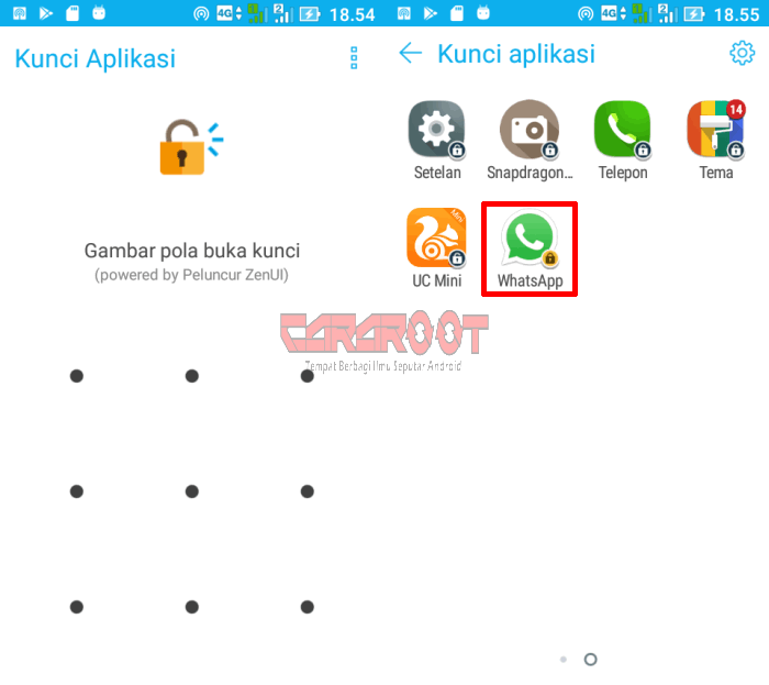 password whatsapp di zenfone