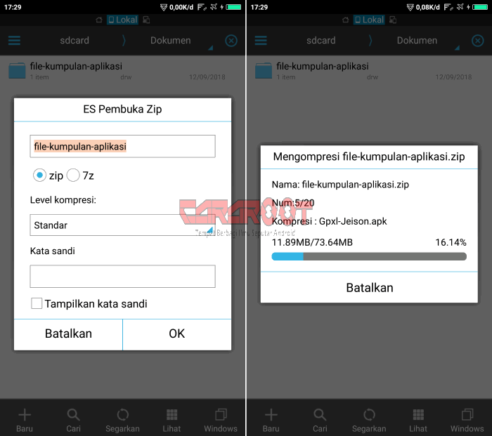 Proses pengkomnpresan file