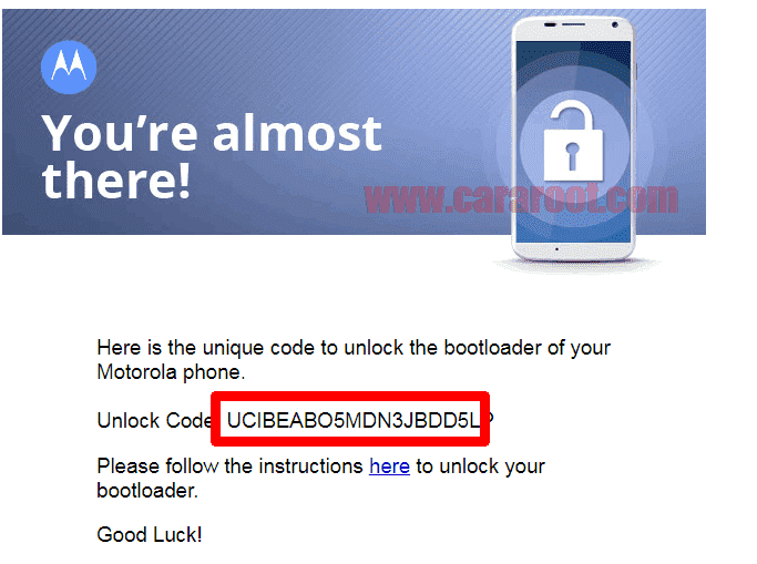 Kode Unlock Bootloader Di Email