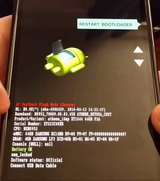 На андроиде картинка fastboot