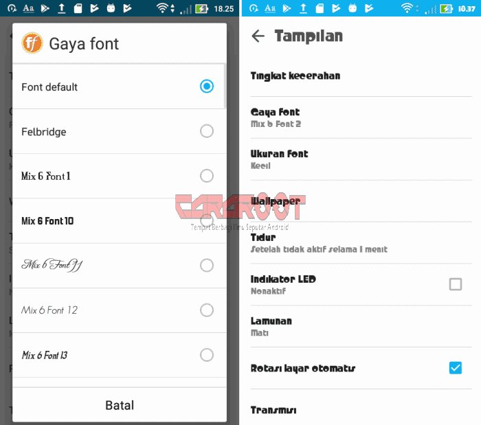 Gambar Cara Menambah dan Mengganti Font ASUS Zenfone 1