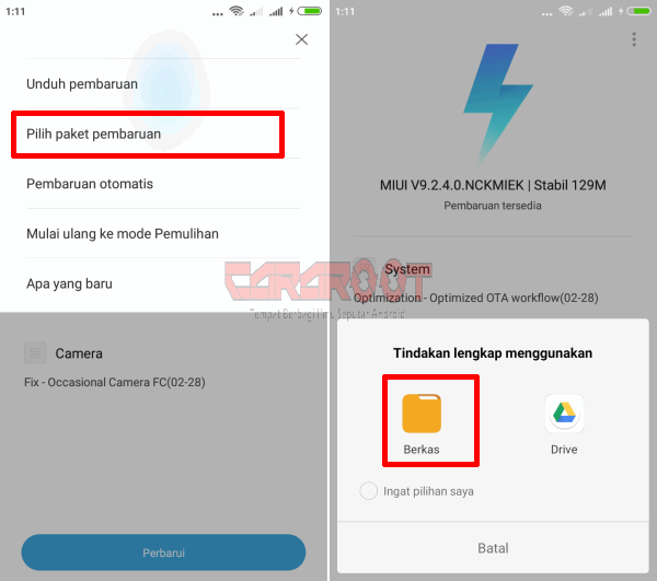 pembaharuan miui 10 redmi 4a