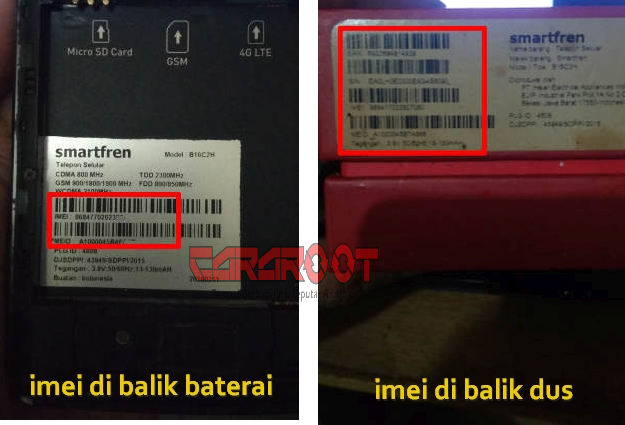 letak imei dan meid