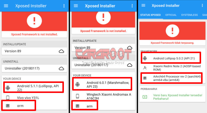 informasi xposed installer