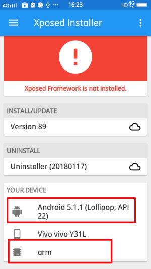 xposed android 5.1.1 32-bit