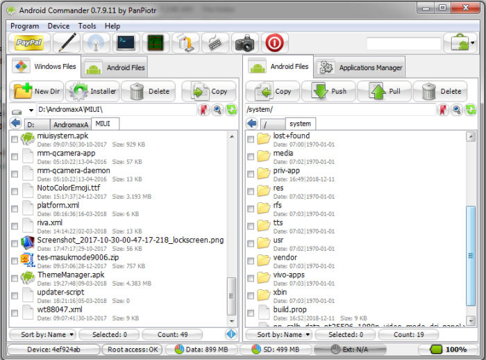 Android Commander Di PC