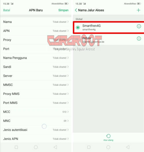 Buat APN Smartfren Di Realme