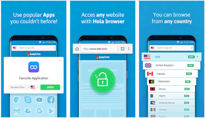 Hola VPN Android
