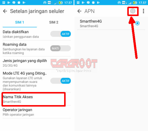 Buat apn asus