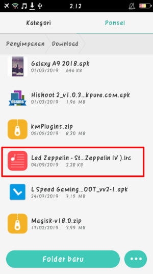 folder download oppo