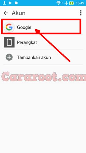 pilih akun google