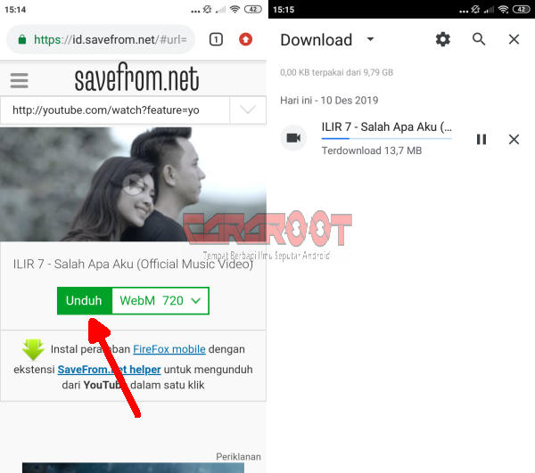 proses download video youtube