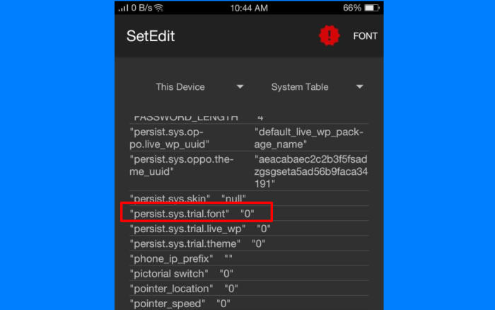 Cara Mengubah Font Oppo A71 Dengan SetEdit