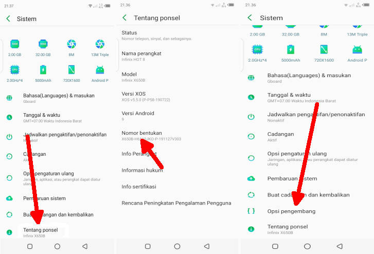 Photo of Infinix Cara Setting Opsi Pengembang dan USB Debugging