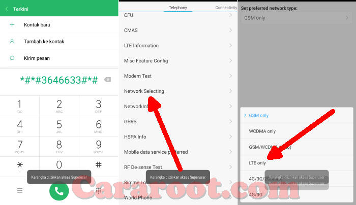 Mengunci 4G Xiaomi Lewat Engineer Mode