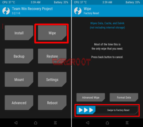 Reset Data via TWRP Redmi 5A