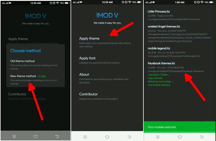 Menerapkan Tema Vivo Dengan iMod V