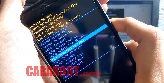Cara Reset Advan Lewat Recovery Mode