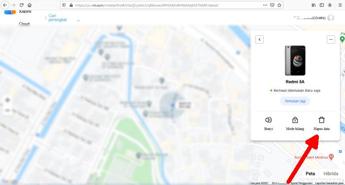 Cara Reset Xiaomi Redmi Lewat Mi Cloud