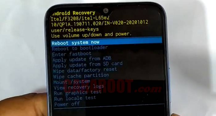 Cara Reset Hp Itel Vision 1 via Recovery Mode