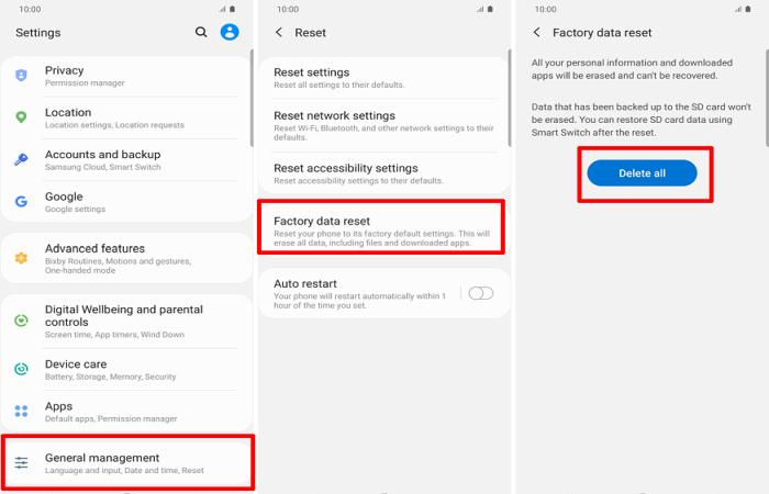 Cara Factory Reset Samsung A30 Via Pengaturan