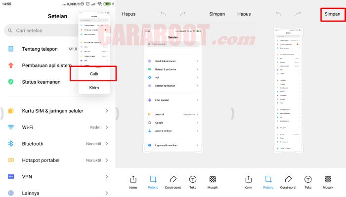 Cara Screenshot Panjang Hp Xiaomi