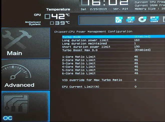 Overclocking di UEFI