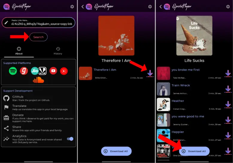 Download lagu Spotify Melalui SpotiFlyer