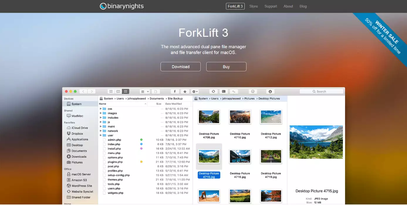 Forklift File Manager MacOS